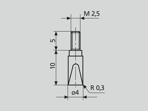 Wedge shaped contact points MarCator 905 H - Mahr