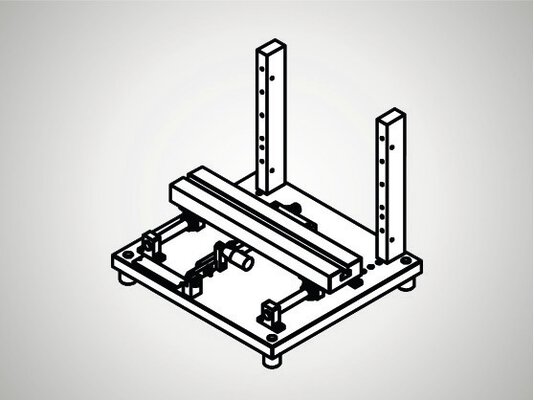 Horizontal measuring stand