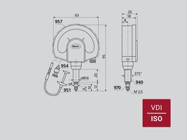 Mechanischer Feinzeiger Millimess 1002 ZT