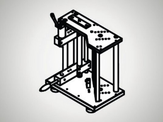 Vertical measuring stands with columns