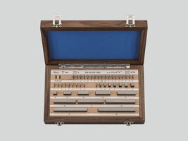 Rectangular gage block set made of steel MarGage 405