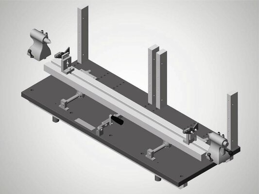 Horizontal measuring stand