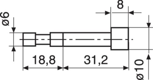 Cylindrical probe Digimar Z10/31,2 - Mahr